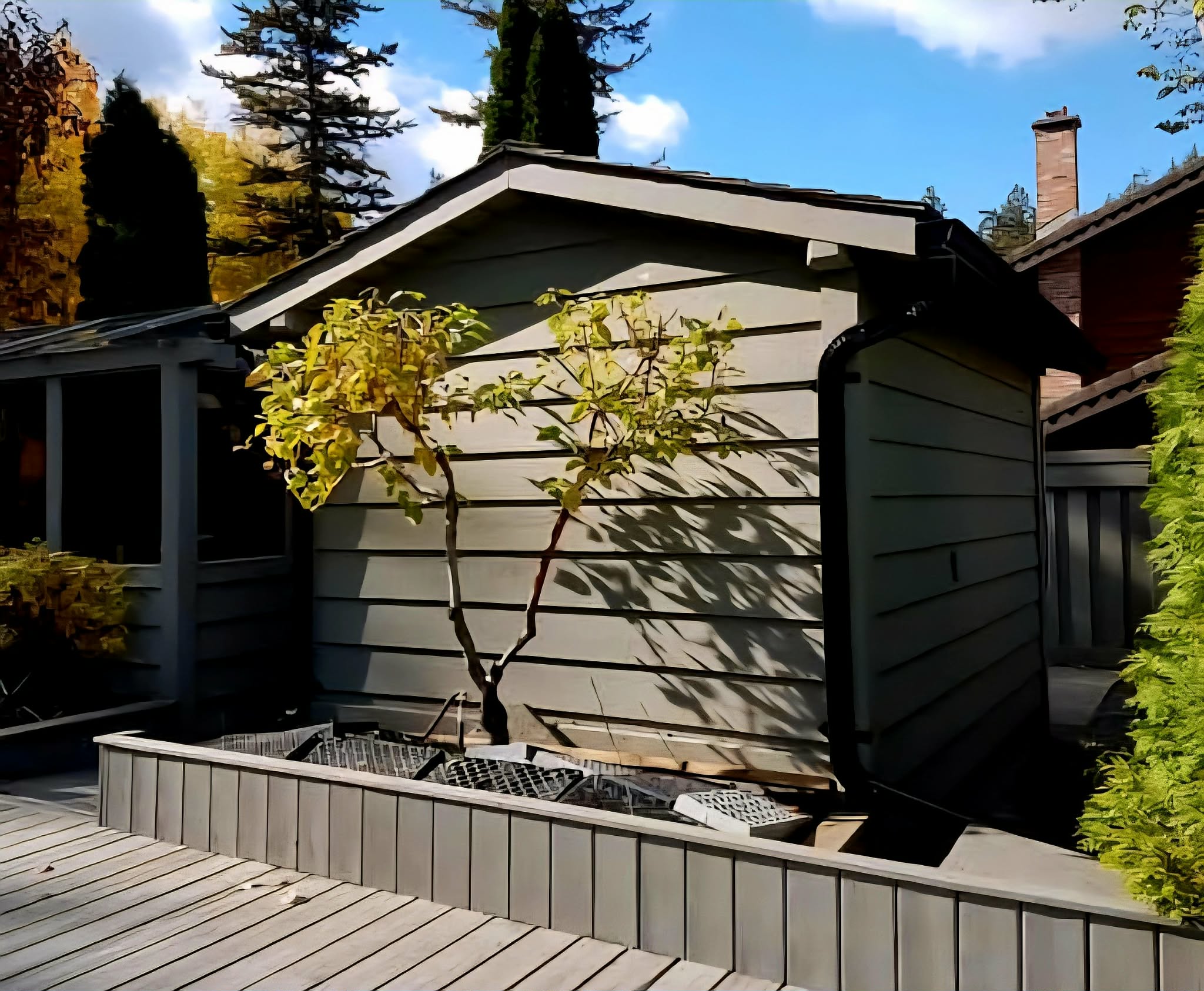Completed seamless gutter installation on a Cariboo home (photo 10)