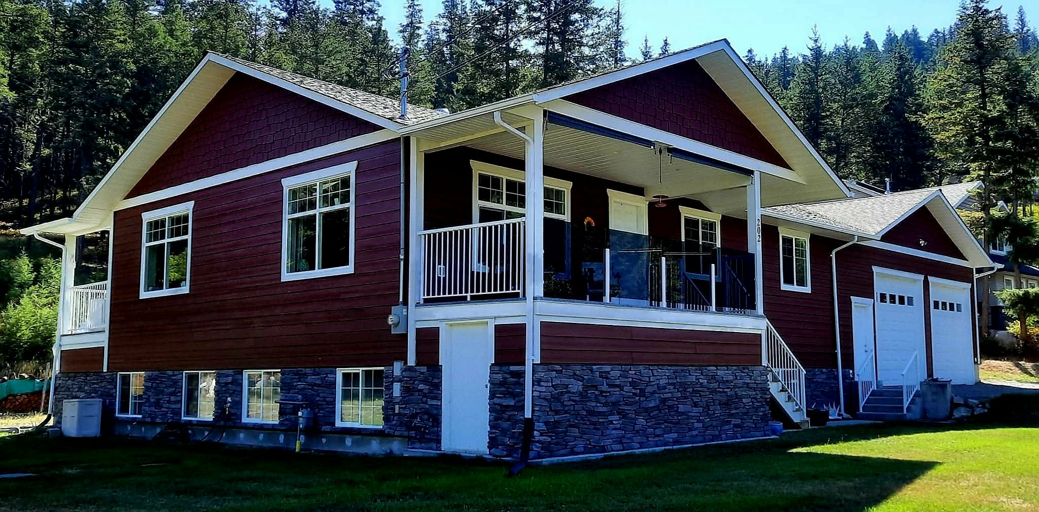 Completed seamless gutter installation on a Cariboo home (photo 13)